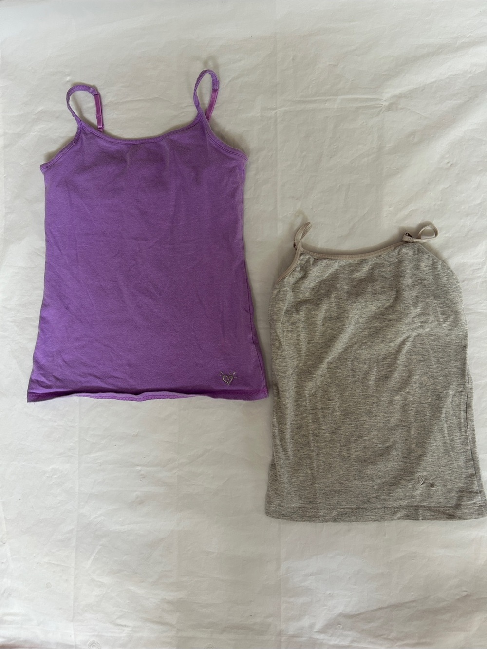 Justice Purple and Gray Jenni Girls Camisole Tank Tops